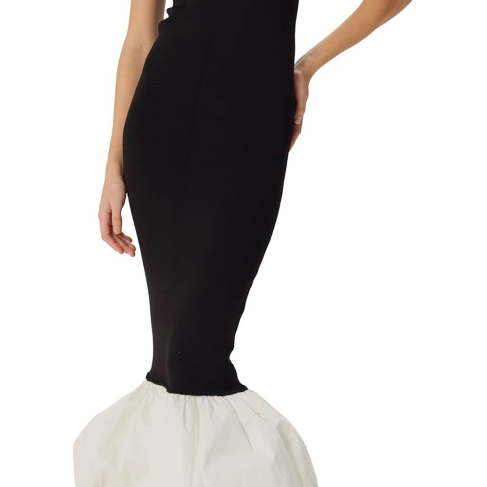Ronny Kobo Uttara Black and White Mermaid Dress - Picture 2 of 8